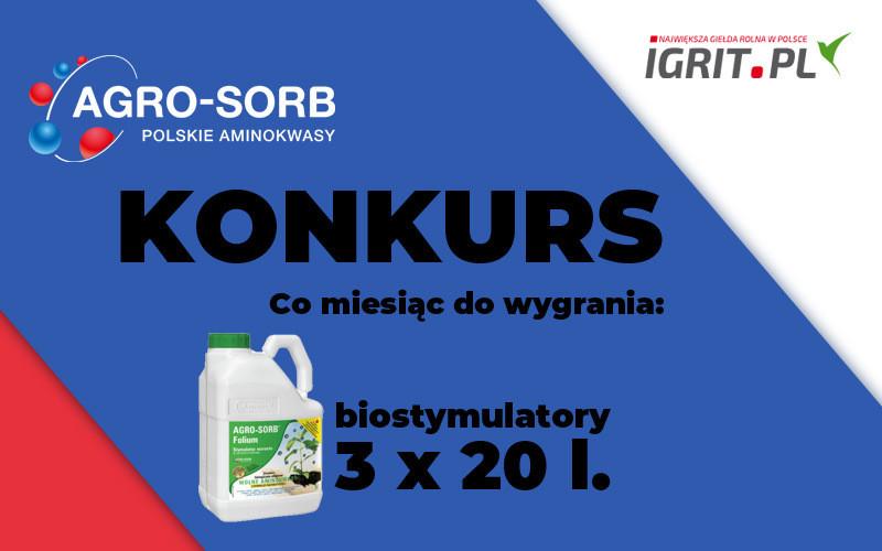 Wracamy z konkursem firmy AGRO–SORB®!